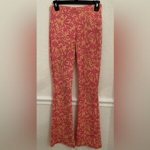 Zara Pink & Orange Flare Pants